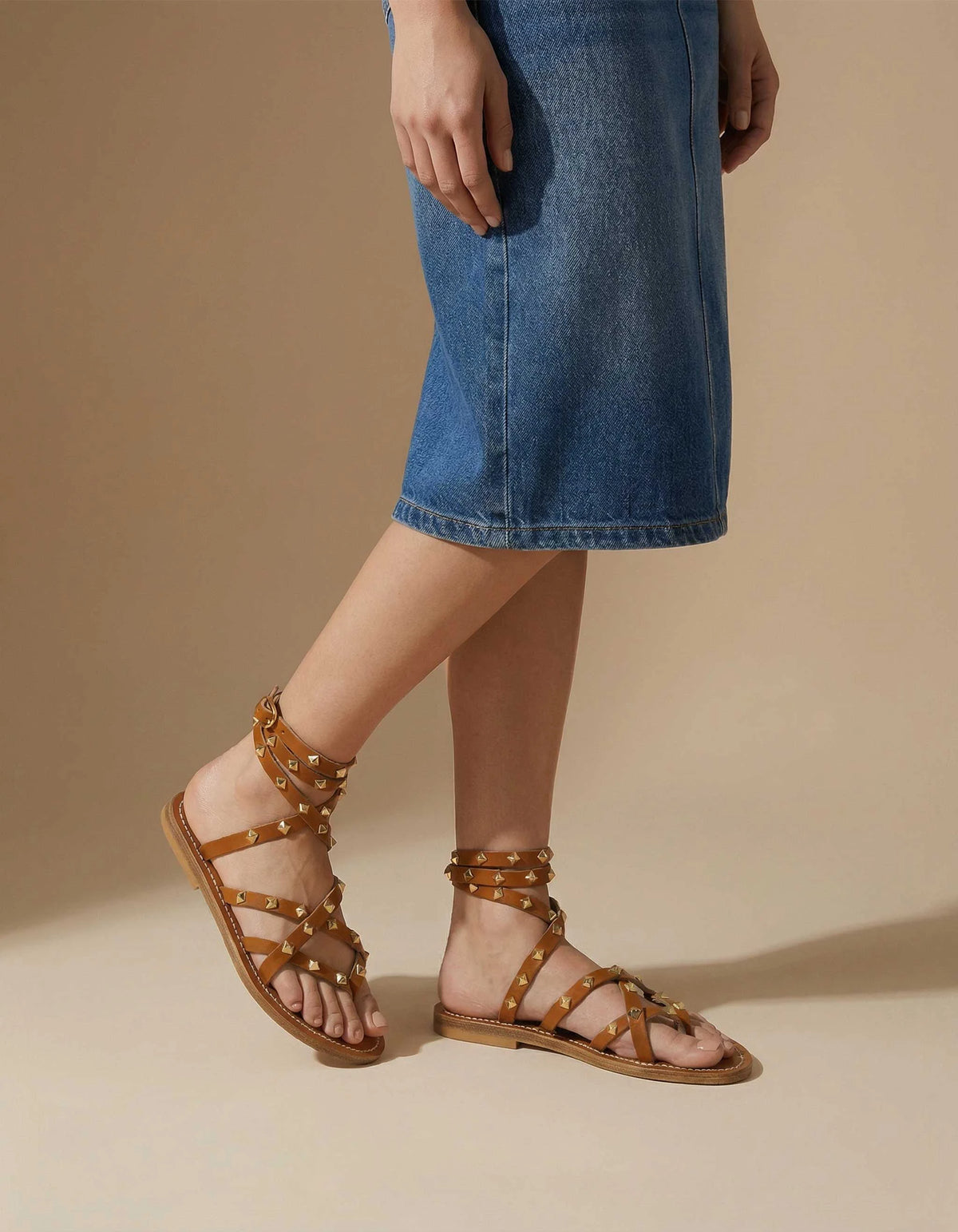 Zenobiepyr - Cuir Pul Naturel - Or